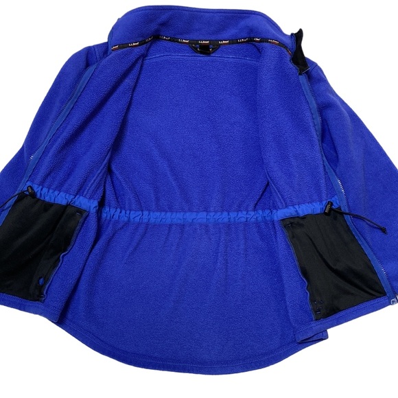 Vintage LL Bean Outdoors Long Sleeve Full Zipper Fleece Jacket Size Medium - Picture 6 of 10